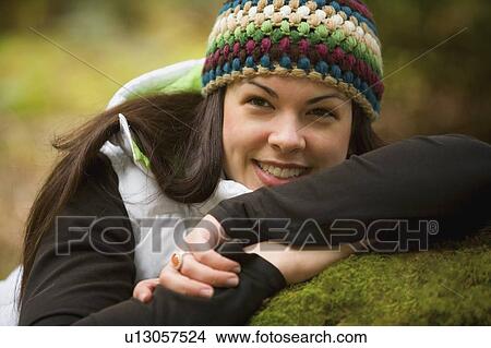 Picture - Portrait of a young woman. Fotosearch