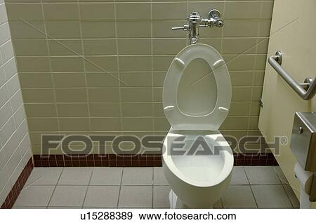 Stock Photo - Public restroom. Fotosearch