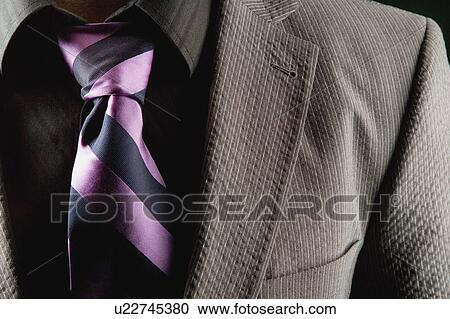 Stock Image - Purple necktie. Fotosearch