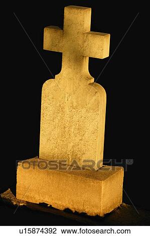 Stock Image - Religious tombstone. Fotosearch