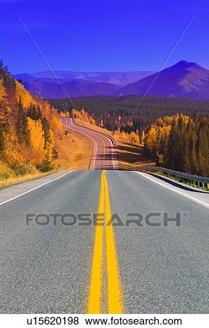 Road in Kananaskis Country View Large Photo Image Stock Photo - Road in Kananaskis Country. Fotosearch