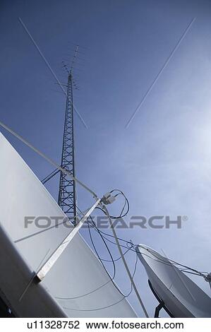 Stock Image - Satellite dish's. Fotosearch