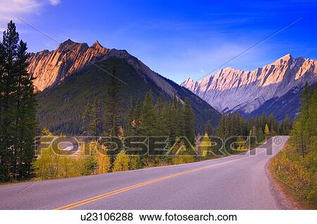 Stock Photo - Scenic mountain road. Fotosearch