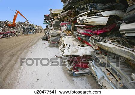 Stock Image - Scrap metal lot. Fotosearch