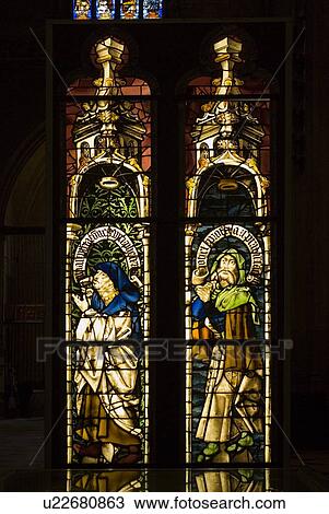 Stained Glass Windows View Large Photo Image Stock Image - Stained Glass Windows. Fotosearch