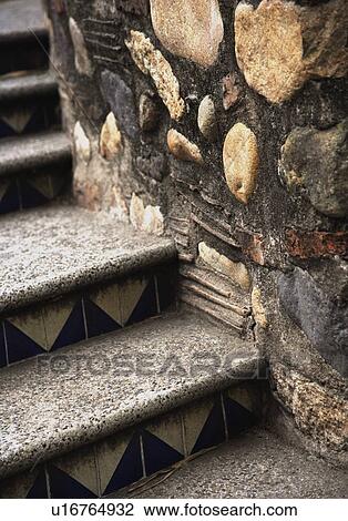 Stone steps and wall View Large Photo Image Stock Image - Stone steps and wall. Fotosearch