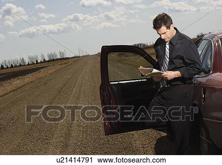 Stranded businessman View Large Photo Image Stock Image - Stranded businessman. Fotosearch