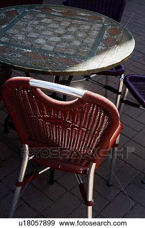 Stock Photo - Table and chair. Fotosearch