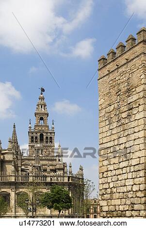 Stock Image - The Giralda, Seville, Spain. Fotosearch