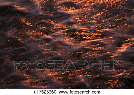 Waves at sunset View Large Photo Image Stock Image - Waves at sunset. Fotosearch