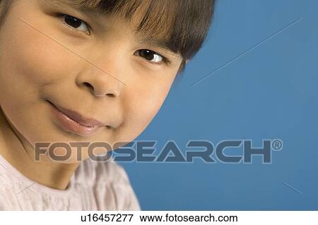 Stock Photo - Young first nations girl. Fotosearch