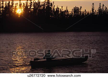 Stock Image - Canoeing. Fotosearch