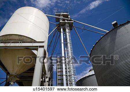 Stock Photo - Granary storage tower. Fotosearch