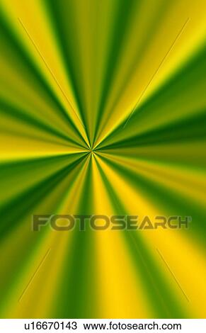 Stock Image - Green & Yellow Beams. Fotosearch