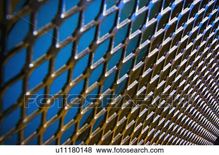Stock Photo - Metal fencing. Fotosearch