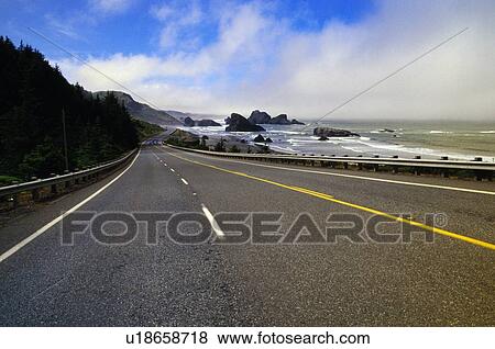 Stock Photo - Oregon coast highway. Fotosearch