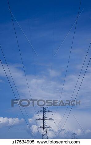Stock Photography - Powerlines. Fotosearch