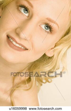 Woman Looking Upward View Large Photo Image Stock Photo - Woman Looking Upward. Fotosearch