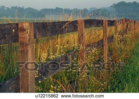 Stock Image - Wooden Fence. Fotosearch