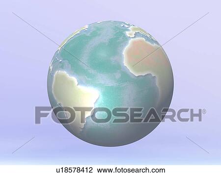 3D Globe View Large Photo Image Stock Image - 3D Globe. Fotosearch