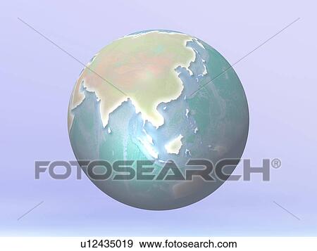 Stock Photo - 3D Globe. Fotosearch