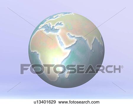 Stock Photo - 3D Globe. Fotosearch