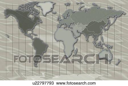 World Map Illustration View Large Photo Image Stock Image - World Map Illustration. Fotosearch