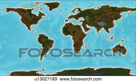 World Map Illustration View Large Photo Image Stock Photo - World Map Illustration. Fotosearch
