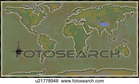 World Map Illustration View Large Photo Image Stock Photo - World Map Illustration. Fotosearch