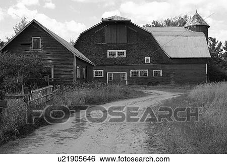 Stock Photograph - A barn on a farm. Fotosearch