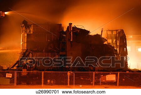 A building on fire View Large Photo Image Stock Image - A building on fire. Fotosearch