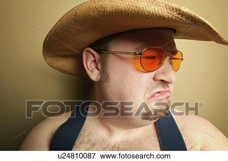 Stock Photo - A cowboy's expression. Fotosearch