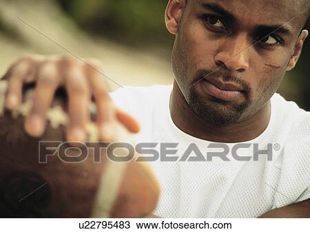 A football player View Large Photo Image Stock Image - A football player. Fotosearch