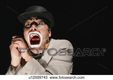 A frightened man View Large Photo Image Stock Image - A frightened man. Fotosearch