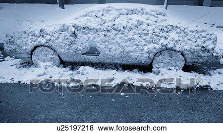 Stock Photo - A frozen car. Fotosearch