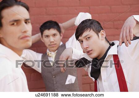Stock Photo - A group of guys. Fotosearch