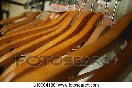 Stock Photo - A group of hangers. Fotosearch
