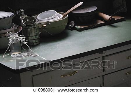Stock Image - A kitchen countertop. Fotosearch