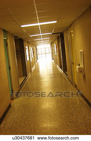 Stock Image - A light at the end of the hallway. Fotosearch