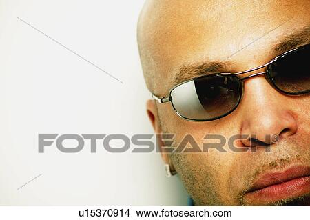 Picture - A man's face. Fotosearch