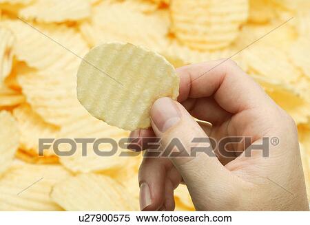 Stock Photography - A potato chip. Fotosearch