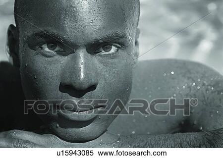 Stock Photography - A rest from swimming. Fotosearch