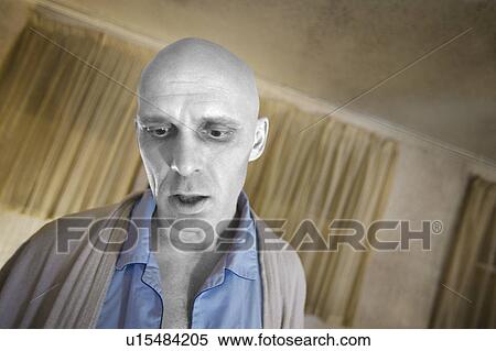 Stock Photography - A sick man. Fotosearch