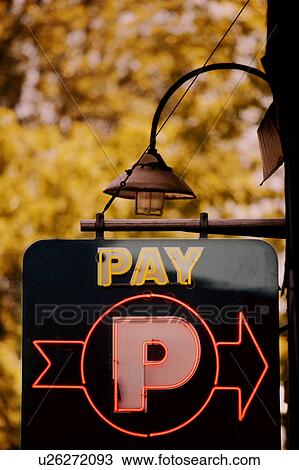 A sign directing patrons to pay View Large Photo Image Stock Image - A sign directing patrons to pay. Fotosearch