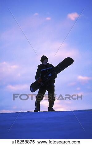 Stock Photography - A snowboarder. Fotosearch
