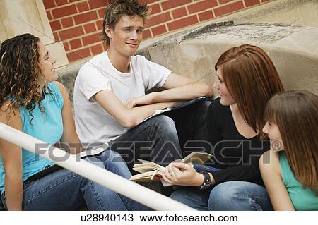 A study group View Large Photo Image Stock Image - A study group. Fotosearch