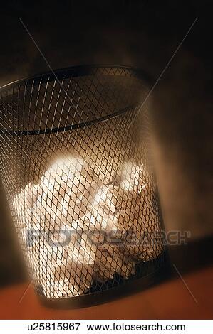 A trash can View Large Photo Image Stock Photo - A trash can. Fotosearch