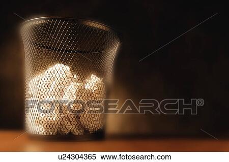 Stock Photography - A trash can. Fotosearch