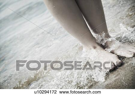 Barefoot on the beach View Large Photo Image Stock Image - Barefoot on the beach. Fotosearch
