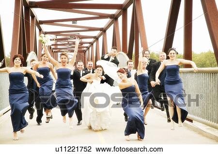 Bride, groom, bridesmaids and groomsmen View Large Photo Image Stock Image - Bride, groom, bridesmaids and groomsmen. Fotosearch